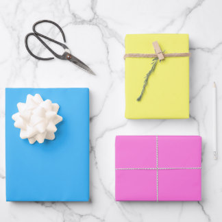 Feuille De Papier Cadeau Christmas fairytale blue pink yellow