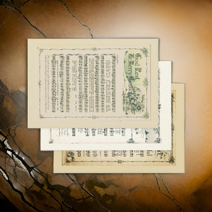 Feuille De Papier Cadeau Christmas Sheet Music Melody   Enveloppe cadeau