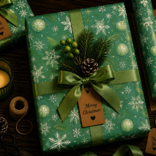 Feuille De Papier Cadeau Chuchotements dans les Pins
