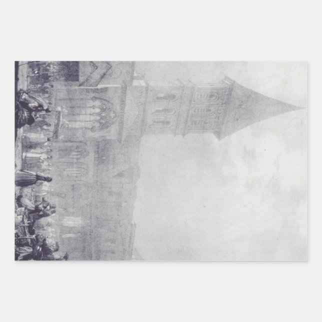 Feuille De Papier Cadeau Church of the Abbey of Saint Philibert at Tounus (Devant)