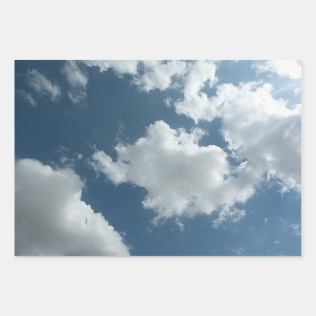 Feuille De Papier Cadeau Ciel (Devant)