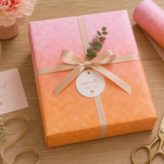 Feuille De Papier Cadeau Cieux d'abricot (Créateur téléchargé)