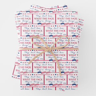Feuille De Papier Cadeau Citation drôle « Ils ne savent pas ce qu'ils font 