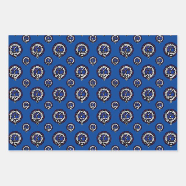 Feuille De Papier Cadeau Clan Elliot Badge, Jour férié de la frontière, Éco (Devant)