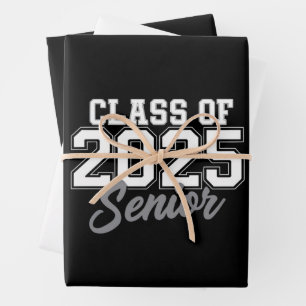 Feuille De Papier Cadeau Classe 2025 Terminale Retour à l'école 2025 Vintag