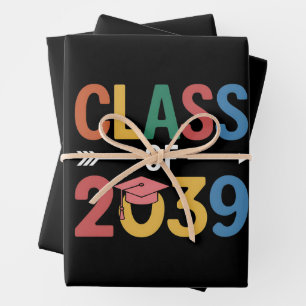 Feuille De Papier Cadeau Classe super De 2039 Diplôme Senior 2039
