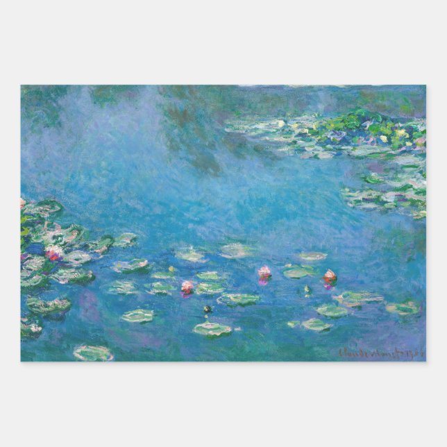 Feuille De Papier Cadeau Claude Monet (Devant)