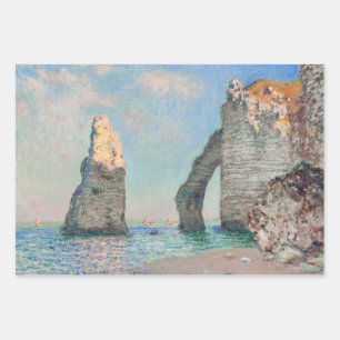 Feuille De Papier Cadeau Claude Monet - Falaises à Etretat