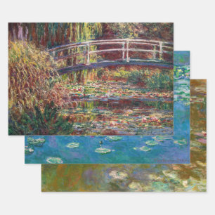 Feuille De Papier Cadeau Claude Monet - Sélection de chefs-d'oeuvre de nénu