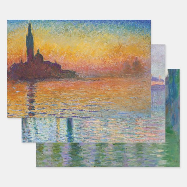 Feuille De Papier Cadeau Claude Monet - Sélection des chefs-d'oeuvre de Ven (Lot)