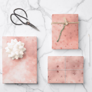 Feuille De Papier Cadeau Cloud rose Gold Dreamy
