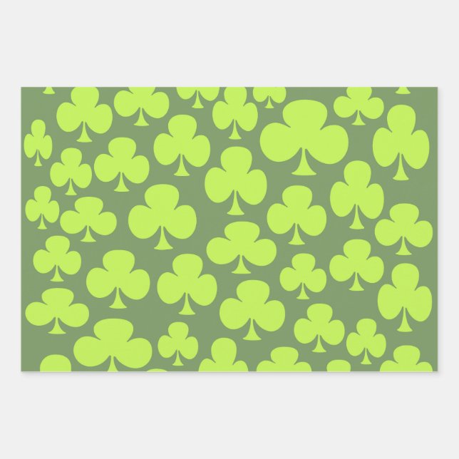 Feuille De Papier Cadeau Clover (Devant)