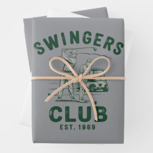 Feuille De Papier Cadeau Club de Swingueurs Drôle Sarcasme Golf Golfeur