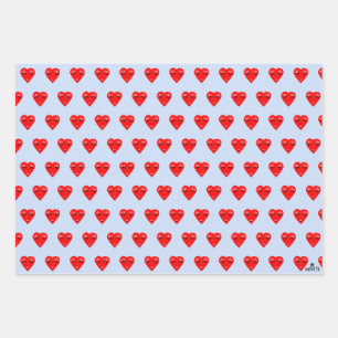 Feuille De Papier Cadeau Coeur d'amour