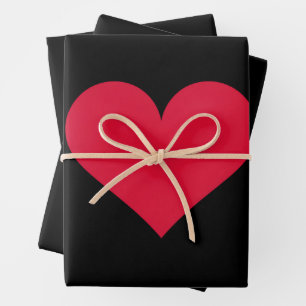 Feuille De Papier Cadeau Coeur Valentines Jour Amour Coeur