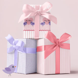 Feuille De Papier Cadeau Coeurs Inséparables Valentine