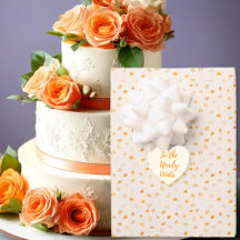 Coeurs - Orange foncé sur Orange clair