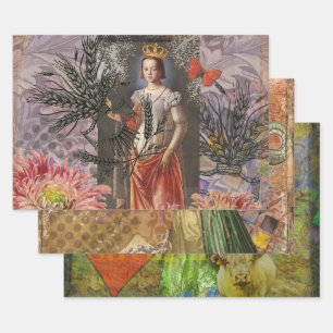 Feuille De Papier Cadeau Collage de la déesse céleste Vierge : Céleste vint