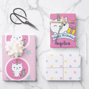 Feuille De Papier Cadeau Collection Caticorn 1  