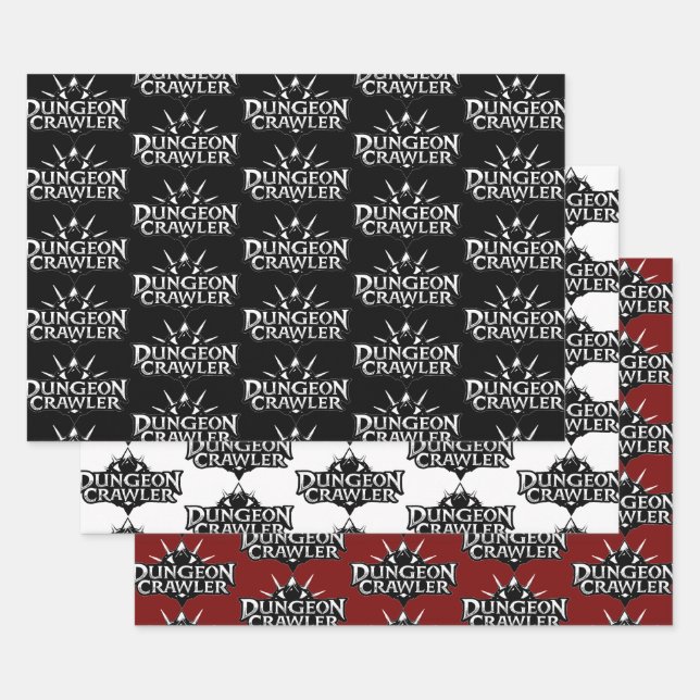 Feuille De Papier Cadeau Collection de logos de Dungeon Crawler 1 (Lot)