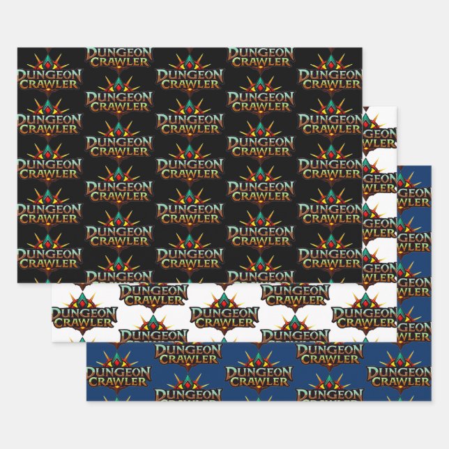 Feuille De Papier Cadeau Collection de logos de Dungeon Crawler 2 (Lot)