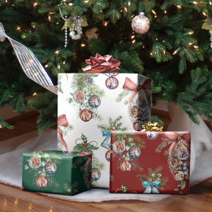 Feuille De Papier Cadeau Collection de photos de Noël