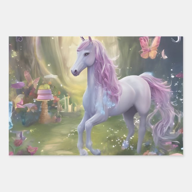 Feuille De Papier Cadeau Collection Fairy Wonderland (Devant)