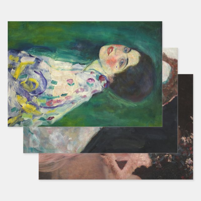 Feuille De Papier Cadeau Collection Gustav Klimt, Découpage (Lot)