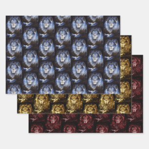 Feuille De Papier Cadeau Collection majestic des Lions Wildcat