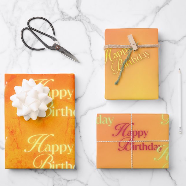 Feuille De Papier Cadeau Colorstrolgy Leo Anniversaire (Recto)