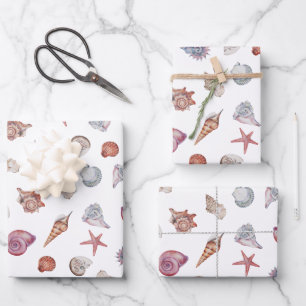 Feuille De Papier Cadeau Conception de la série de composition de l'eau sou