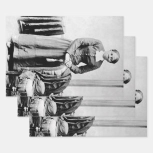 Feuille De Papier Cadeau Conducteur Harriet Tubman Chemin de fer souterrain