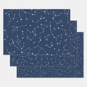 Feuille De Papier Cadeau Constellations