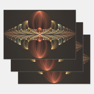 Feuille De Papier Cadeau Construction d'Imaginaires Art Fractal Abstrait br