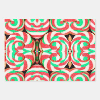 Feuille De Papier Cadeau Cookie de Noël