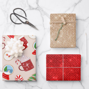 Feuille De Papier Cadeau Cookie Illustration Pattern