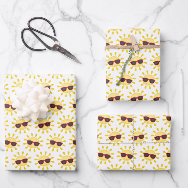 Feuille De Papier Cadeau cool été fils pool party (Recto)