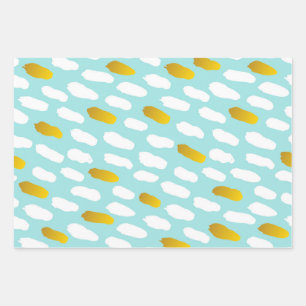 Feuille De Papier Cadeau Cool Multi-Couleur Design moderne Cadeau de Noël