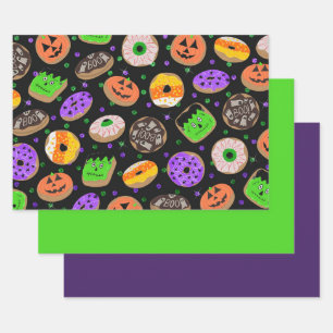 Feuille De Papier Cadeau Cool Parties scintillant mignonne Confetti Donuts 