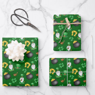 Feuille De Papier Cadeau Cool Saint Patrick's Day tiled pattern