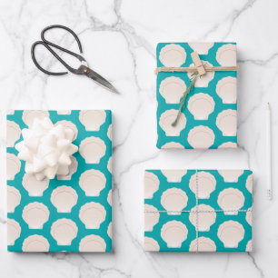 Feuille De Papier Cadeau Coques de mer