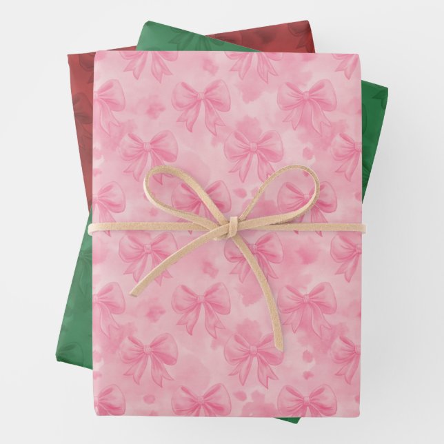 Feuille De Papier Cadeau Coquette Christmas  (En situation)