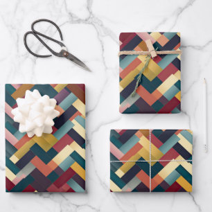 Feuille De Papier Cadeau Cosy ton d'automne Motif