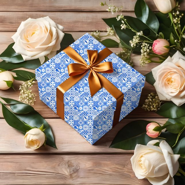 Feuille De Papier Cadeau Côte d'Amalfi | Mariage de citron méditerranéen (Créateur téléchargé)