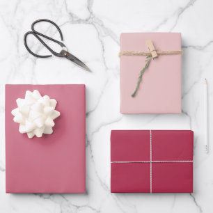 Feuille De Papier Cadeau Couleur de tendance rose