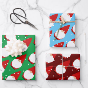 Feuille De Papier Cadeau Couleur personnalisée joli dessin de gnome Noël En