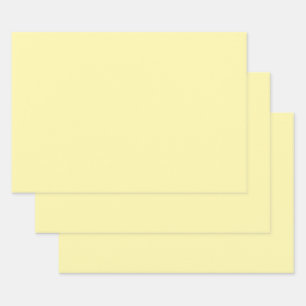 Feuille De Papier Cadeau Couleur solide crème élégante