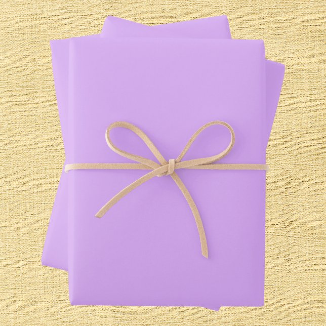 Feuille De Papier Cadeau Couleur solide Mauve (Créateur téléchargé)