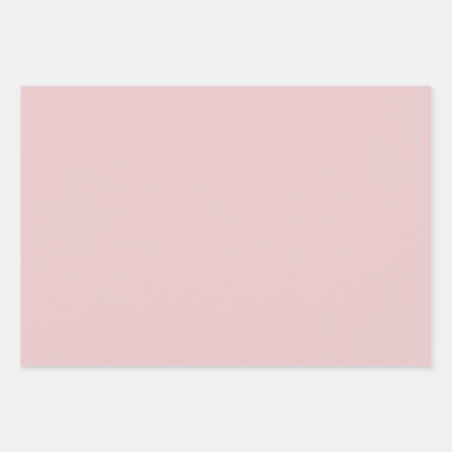 Feuille De Papier Cadeau Couleur solide rose rose (Devant)