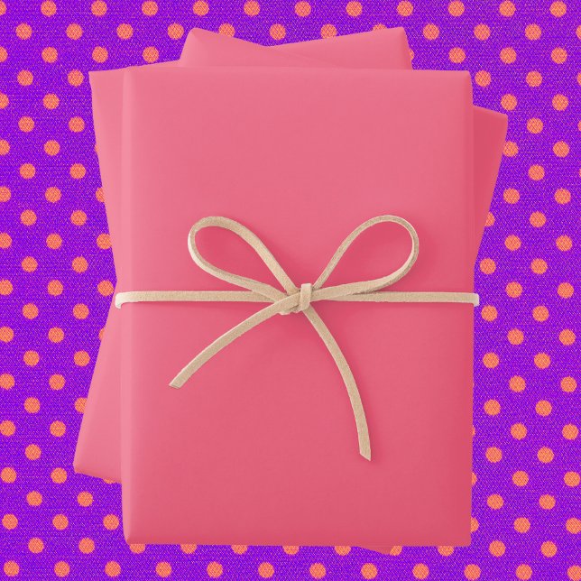 Feuille De Papier Cadeau Couleur solide rose rose (Créateur téléchargé)